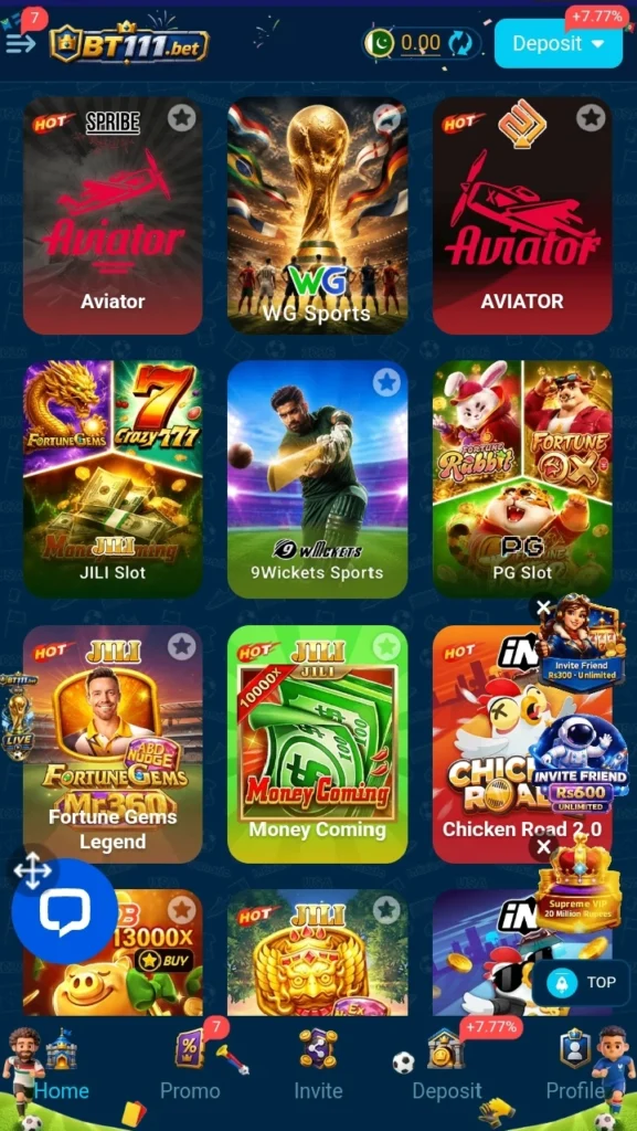 BT111 Bet Game
